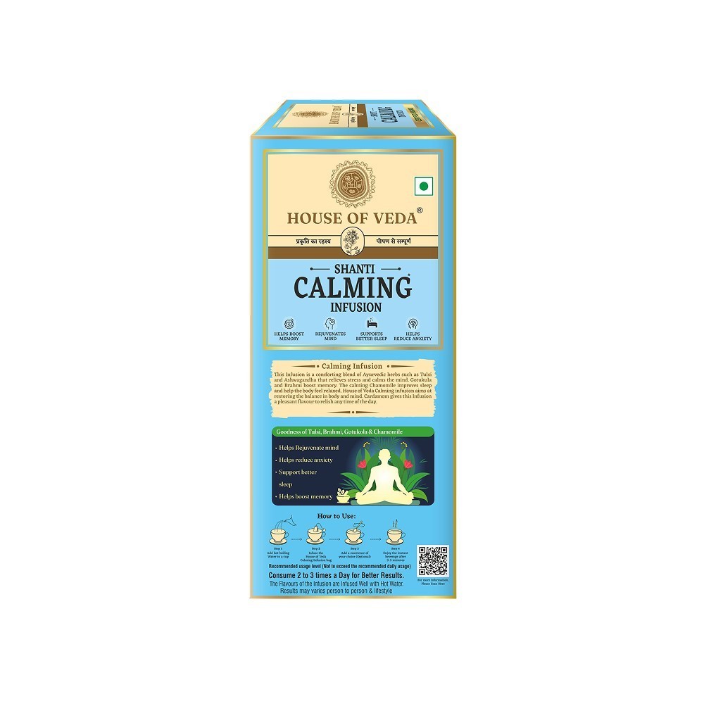 House of Veda Chamomile Calming Infusion Organic Tea Bags