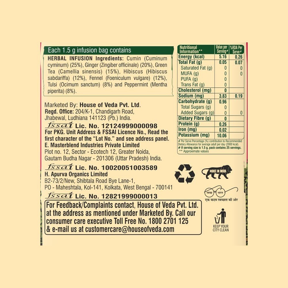 House of Veda Digestive Tea Bags