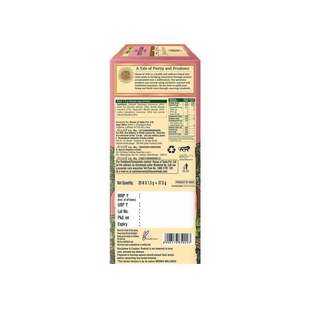 House of Veda Sangini Women Wellness Infusion Tea Bags