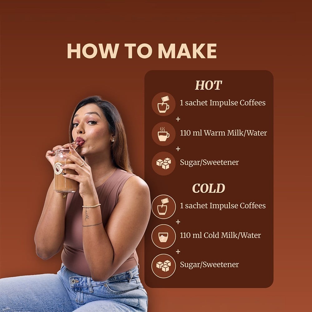 Impulse coffees Bestsellers Flavour Instant Coffee