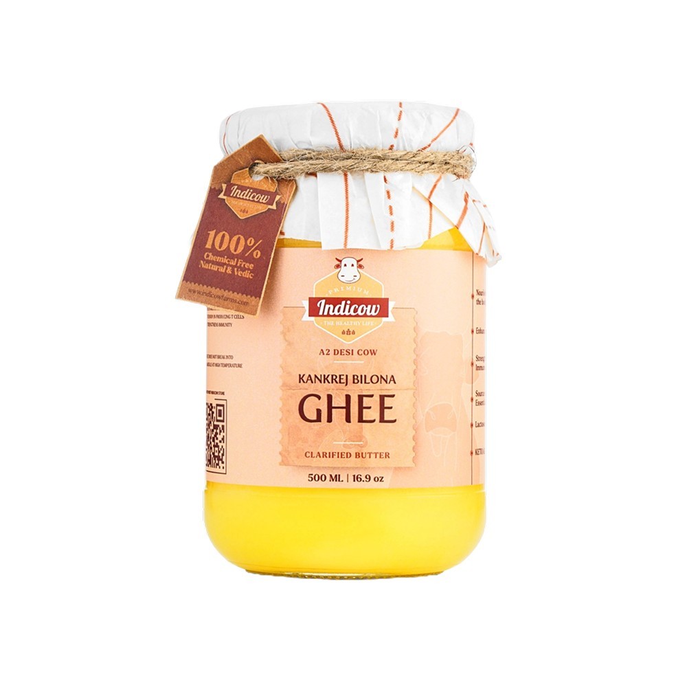 Indicow A2 Kankrej Bilona Cow Ghee