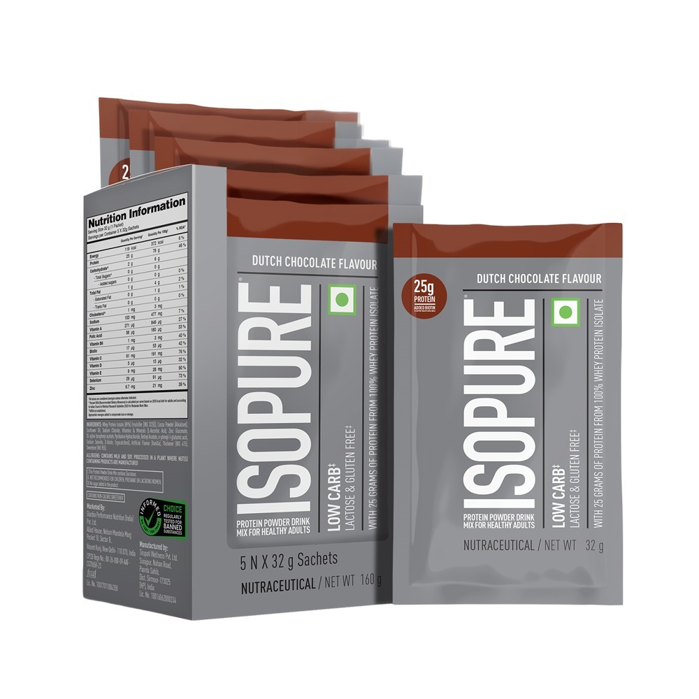 Isopure Isolate Whey Protein Sachets (Dutch Chocolate)