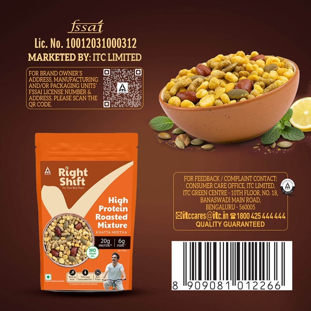 ITC Right Shift Roasted Khatta Meetha Millets Chana Mixture