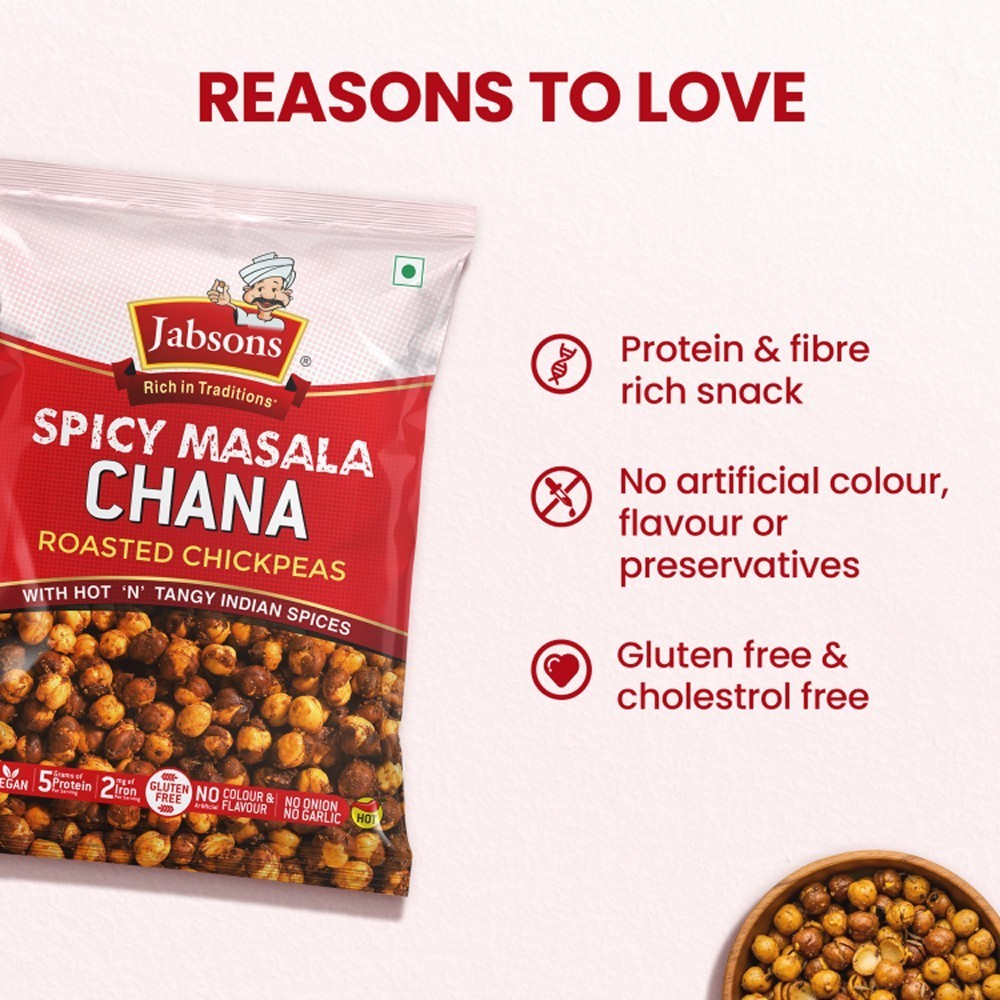Jabsons Roasted Chana Spicy Masala / Bhuna Chana