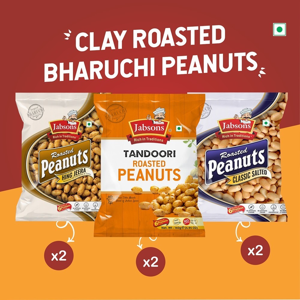 Jabsons Roasted Peanuts Variety Flavoured