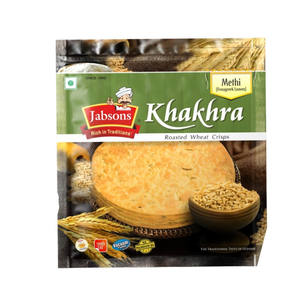 Jabsons Roasted Wheat Khakhra (Methi)