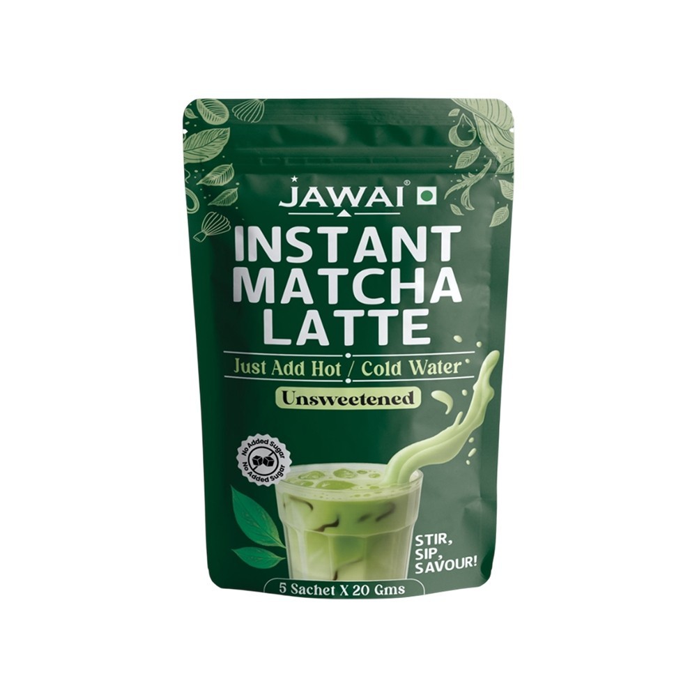 JAWAI Instant Matcha Latte Premix (No Added Sugar)