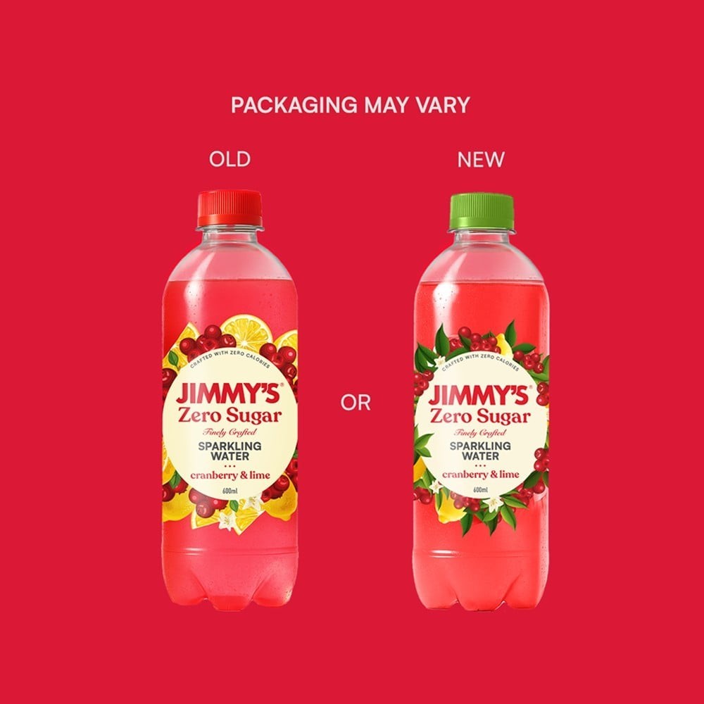 Jimmy's Cranberry Lime Zero Sugar Sparkling Drink