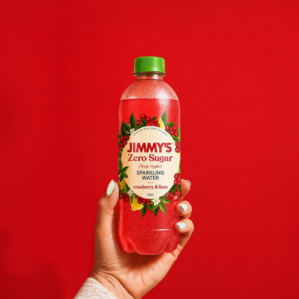Jimmy's Cranberry Lime Zero Sugar Sparkling Drink
