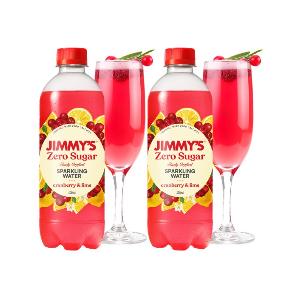 Jimmy's Cranberry Lime Zero Sugar Sparkling Drink