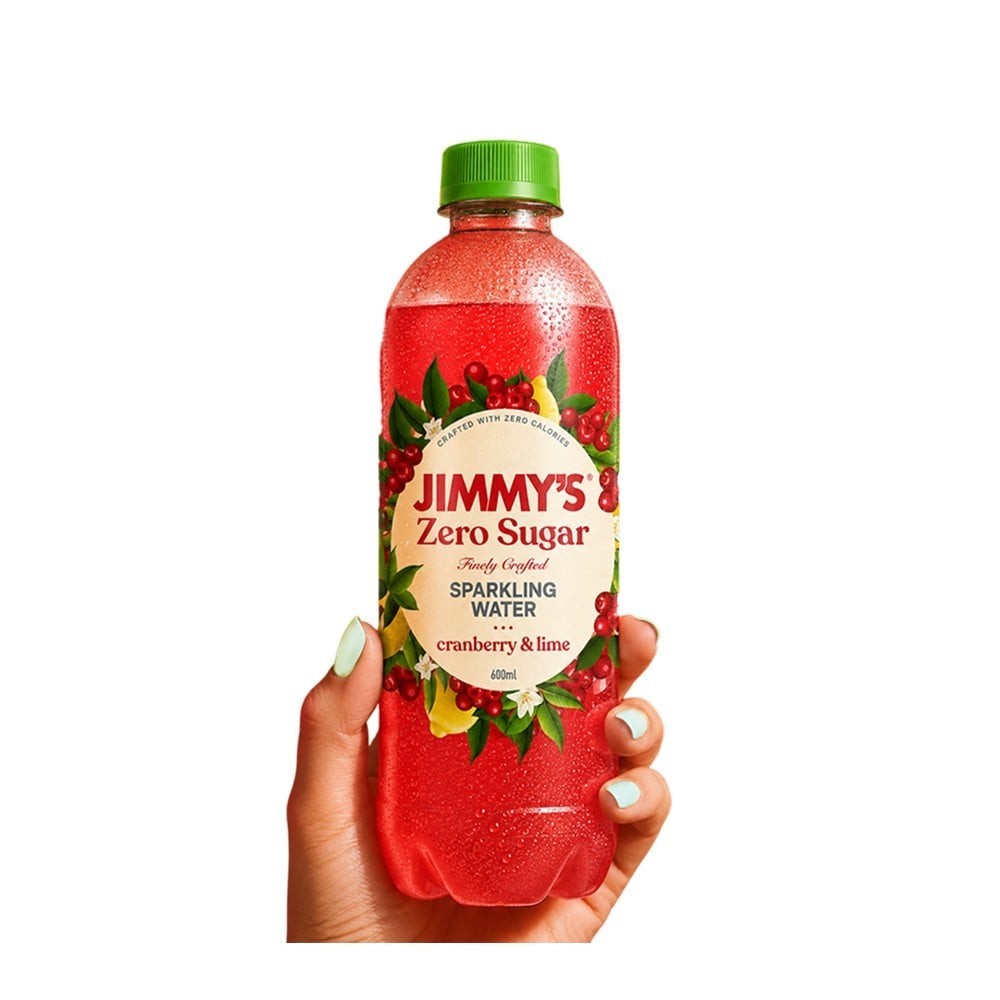 Jimmy's Cranberry Lime Zero Sugar Sparkling Drink