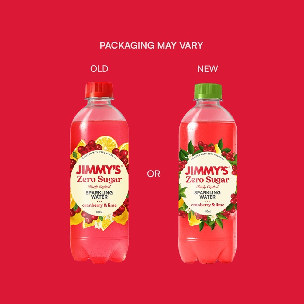Jimmy's Cranberry Lime Zero Sugar Sparkling Drink