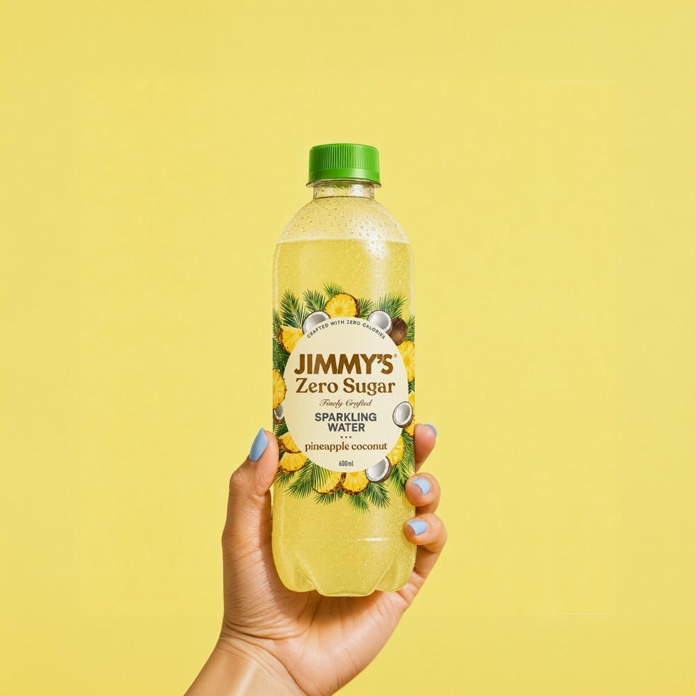 Jimmy's Pineapple Coconut Zero Sugar Sparkling Drink