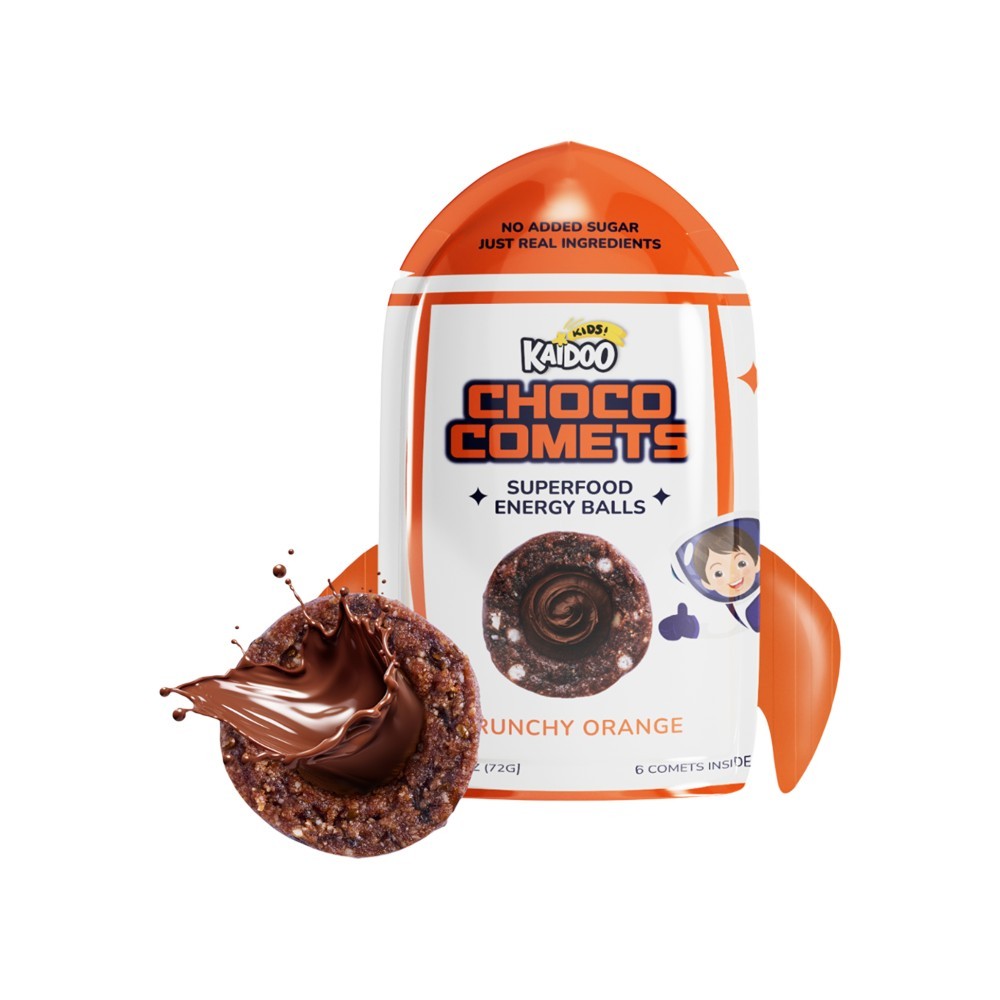 Kids Superfood Energy Balls - Orange Choco Comets by Kaidoo