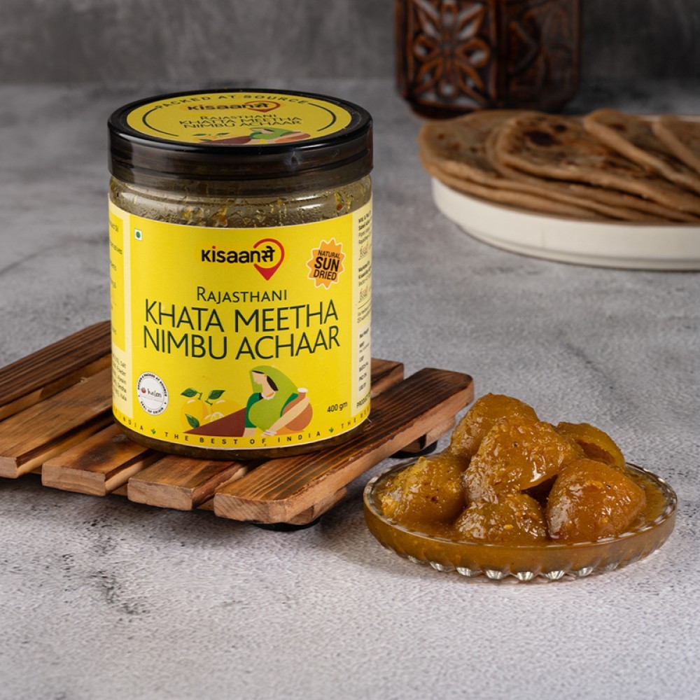 Kisaansay Rajasthani Khatta Meetha Lime Pickle