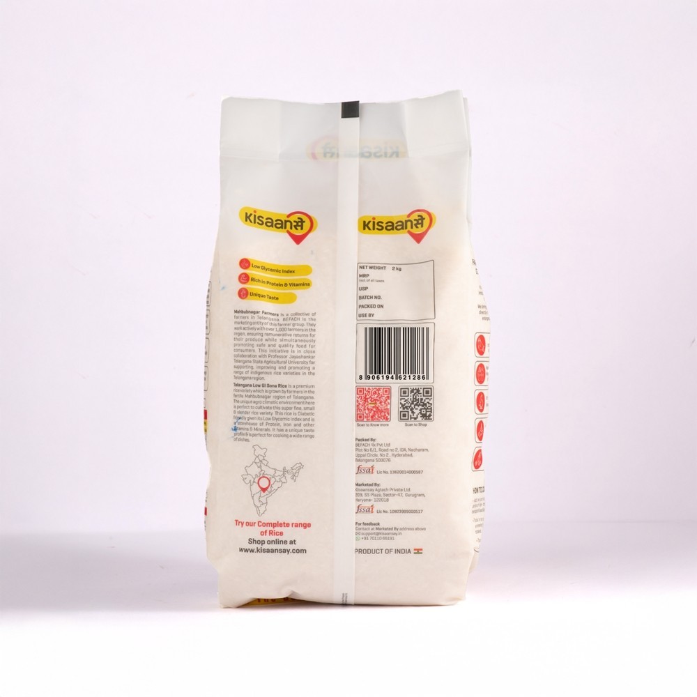 Kisaansay Telangana Sona Low GI Rice