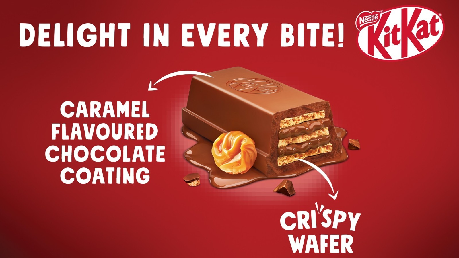KitKat Delights Caramel Coated Wafer Chocolate