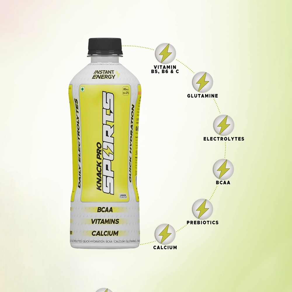 Knack Pro Sports Lemon Energy Drink