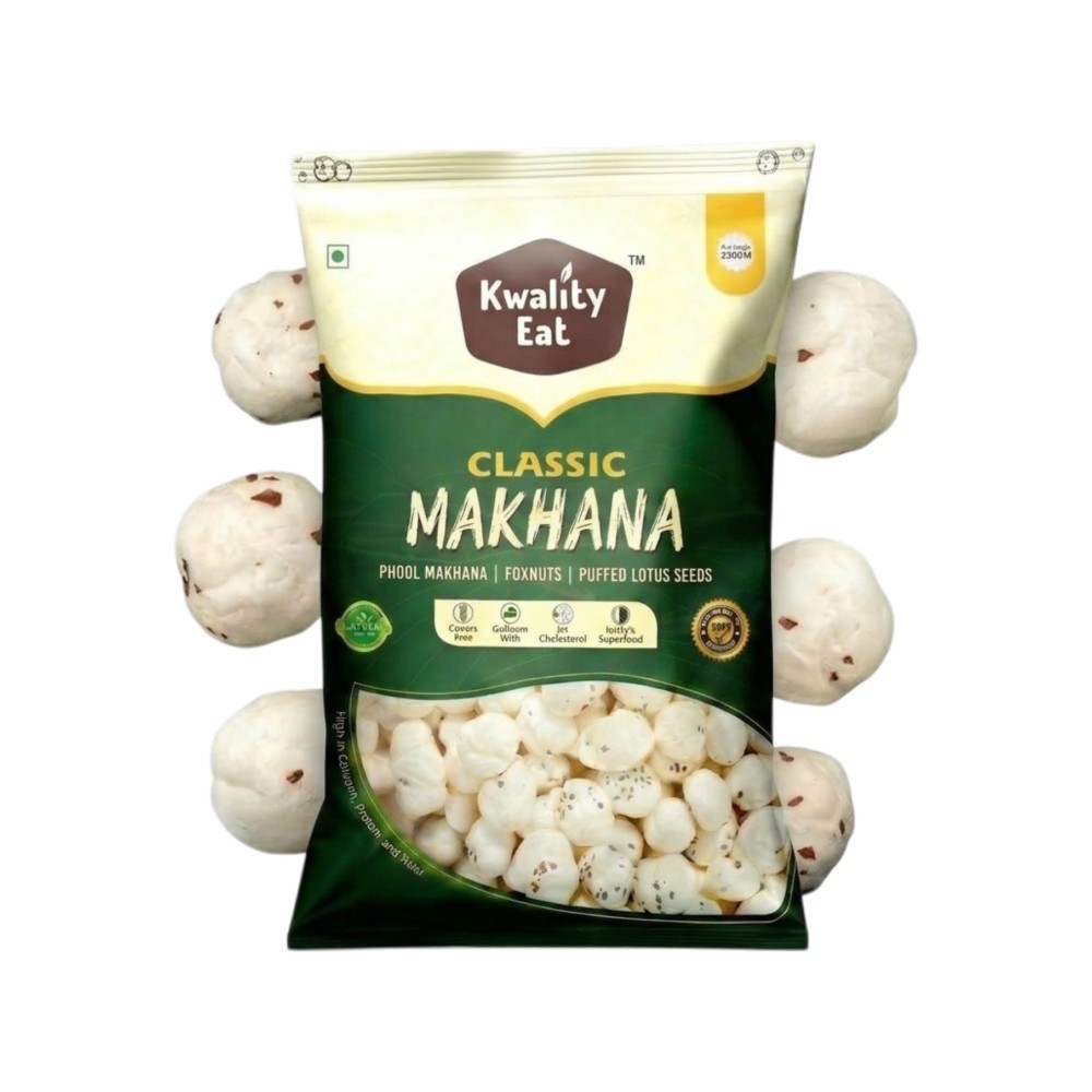 Kwality Eat Classic Plain Makhana /Foxnuts