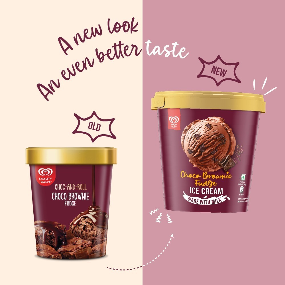 Kwality Wall's Choco Brownie Fudge Ice Cream Tub