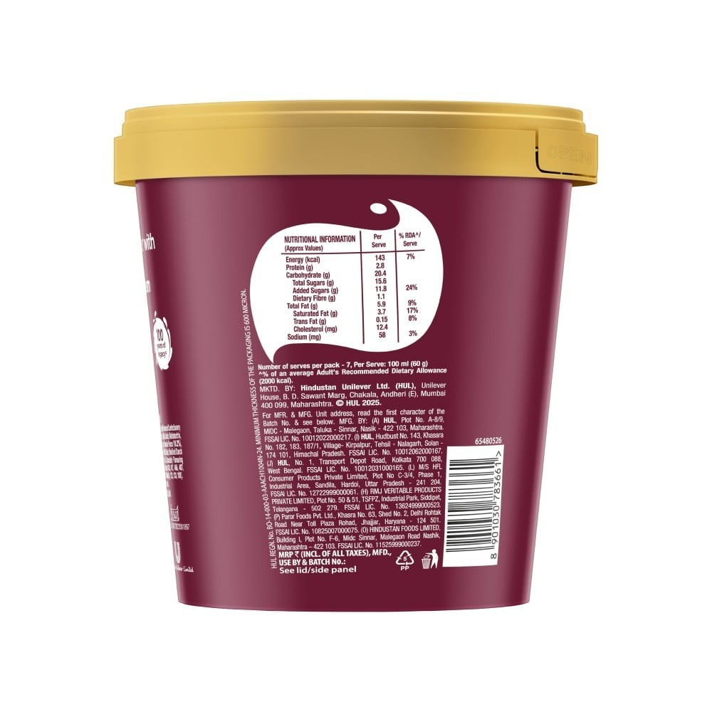 Kwality Wall's Choco Brownie Fudge Ice Cream Tub