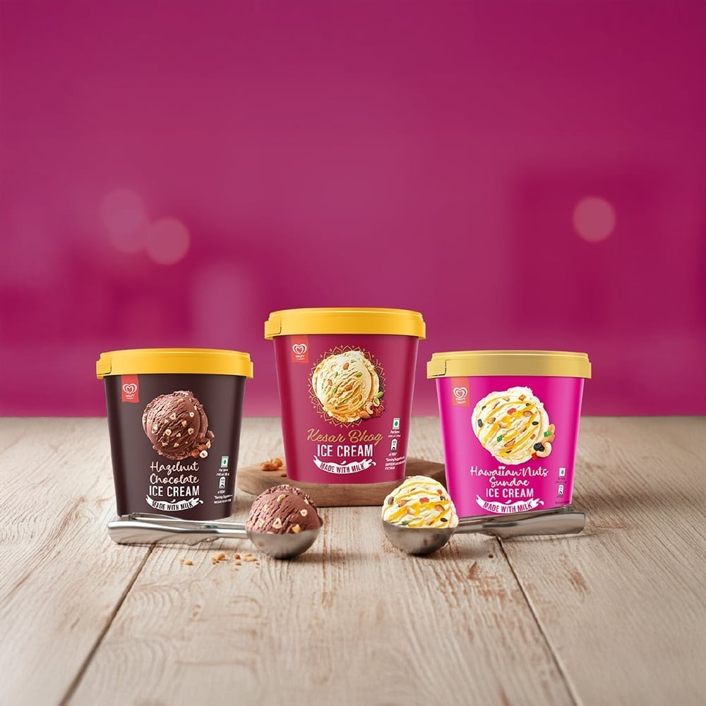 Kwality Wall's Hawaiian Nuts Sundae Ice Cream Tub