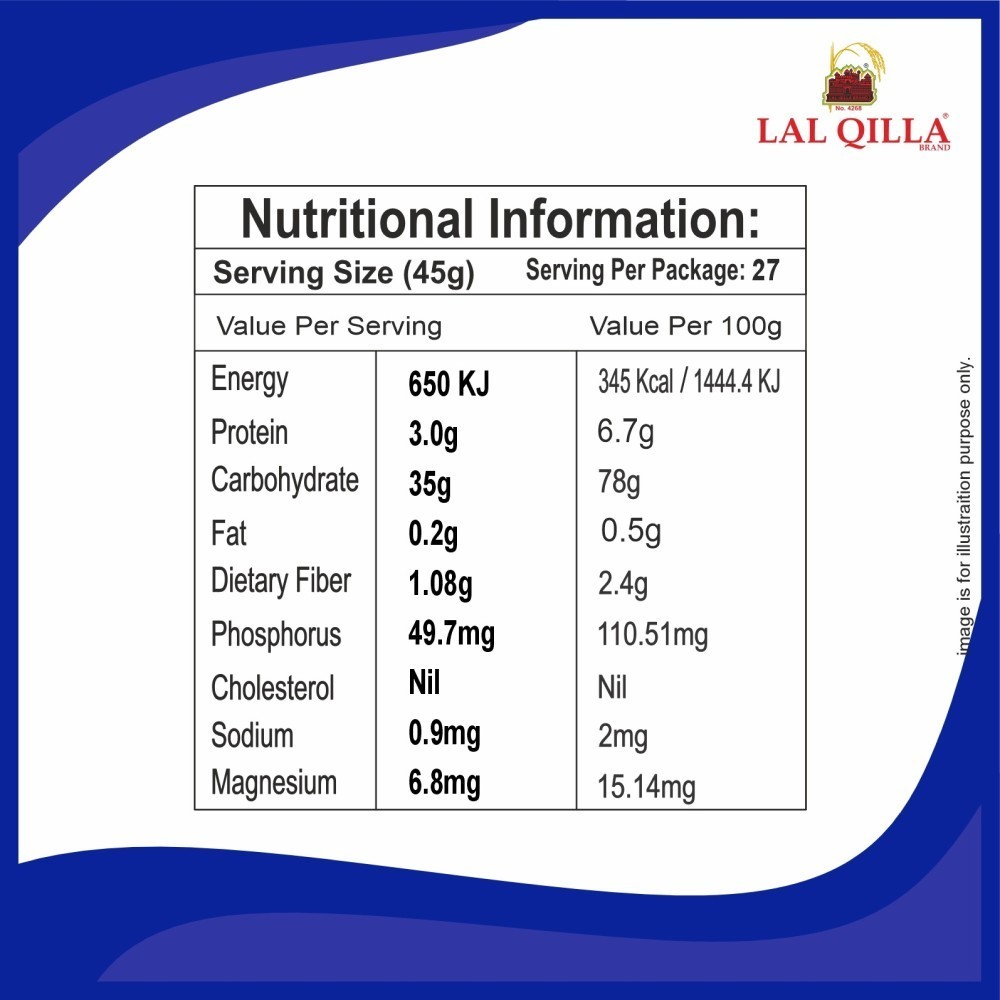 Lal Qilla Aged Super Basmati Rice (Extra Long Grain) (Basmati Chawal)