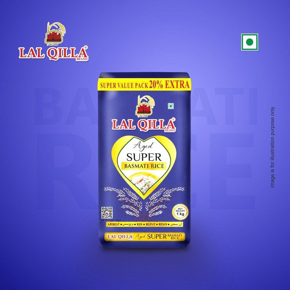 Lal Qilla Aged Super Basmati Rice (Extra Long Grain) (Basmati Chawal)