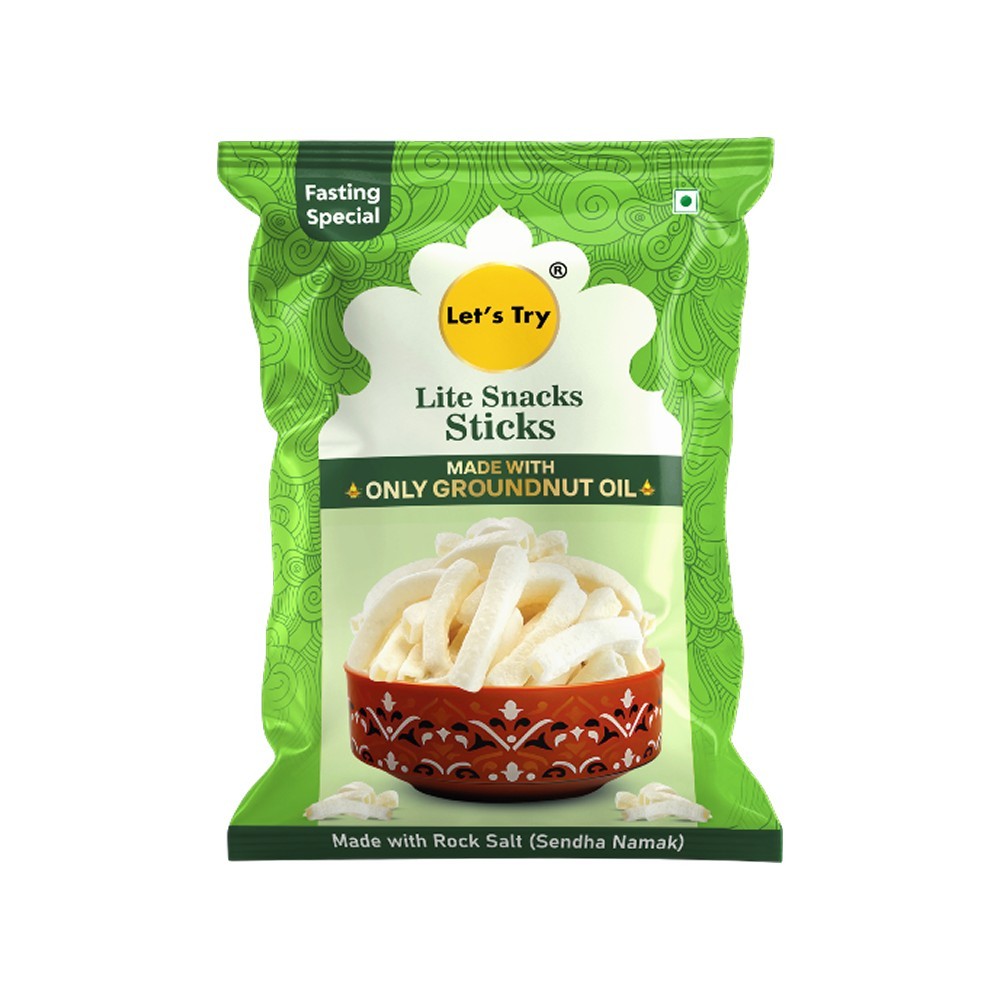 Let's Try Lite Snack Rock Salt Potato Sticks