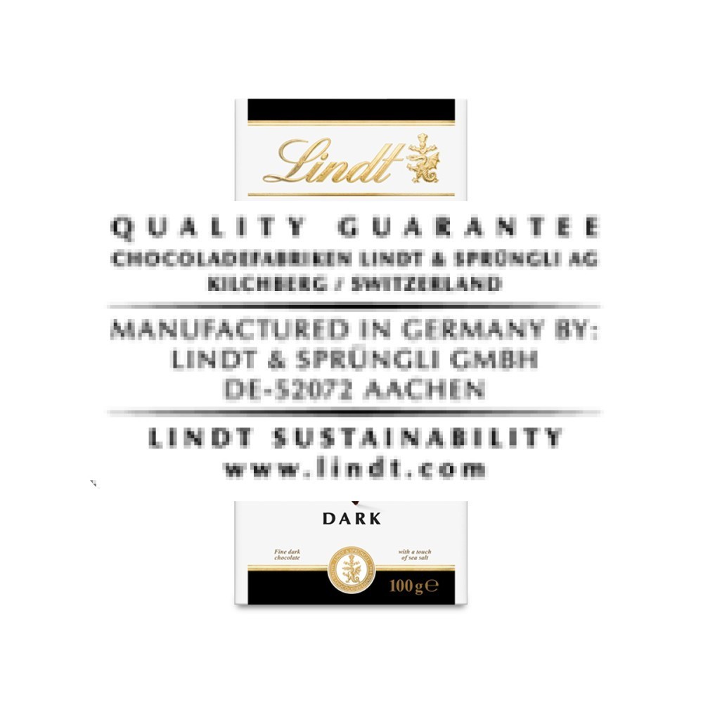 Lindt Excellence Sea Salt Dark Chocolate Bar
