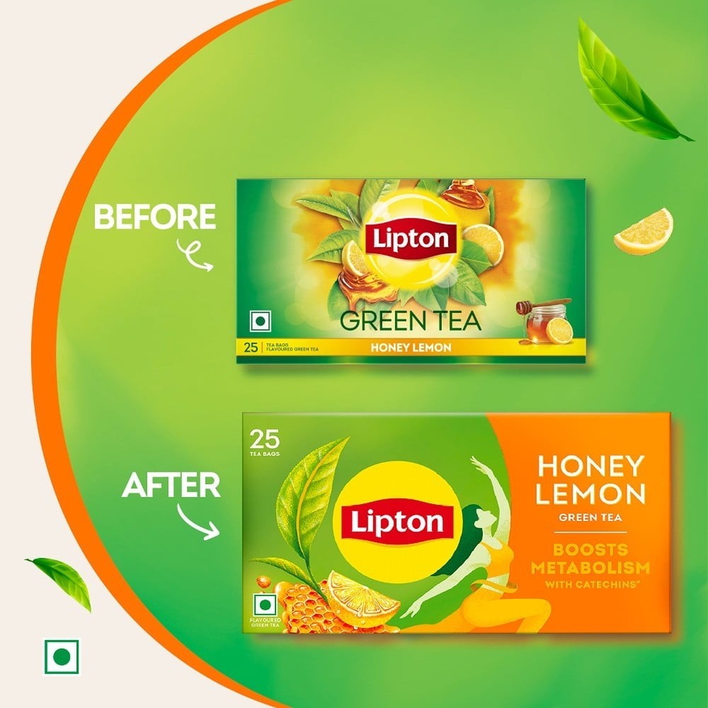 Lipton Honey Lemon Green Tea Bags