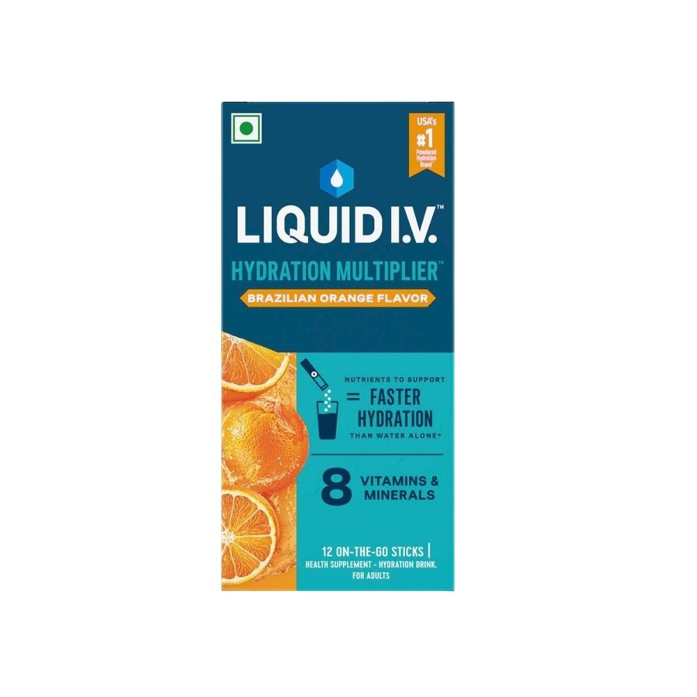 Liquid IV Hydration Multiplier Brazilian Orange Energy Drink