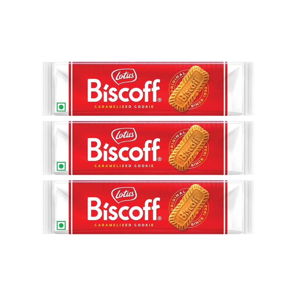 Lotus Biscoff Caramelized Cookies - Pack of 3