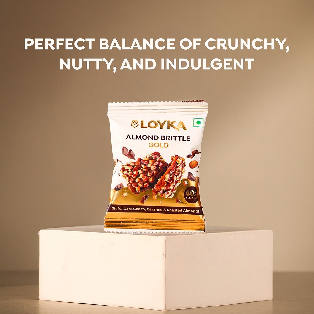 Loyka Almond Brittle Gold Dark Chocolate Pack