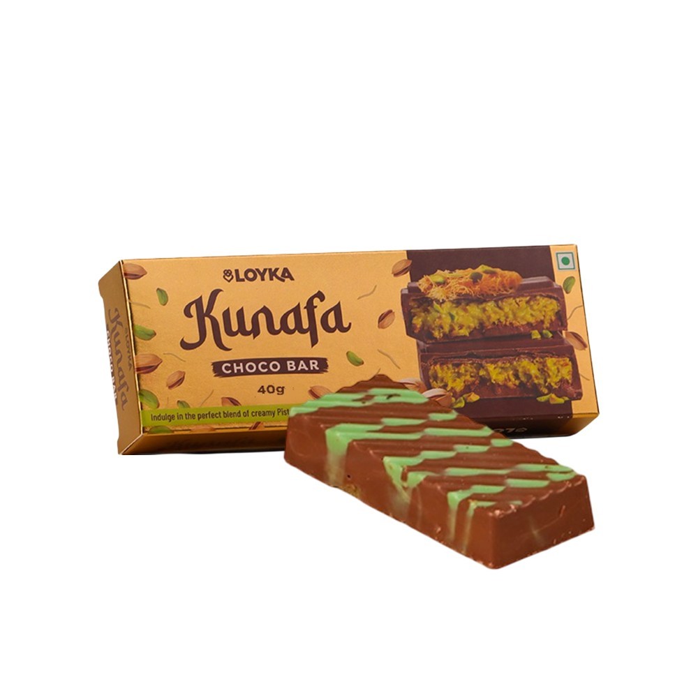 Loyka Dubai Kunafa Chocolate Bar