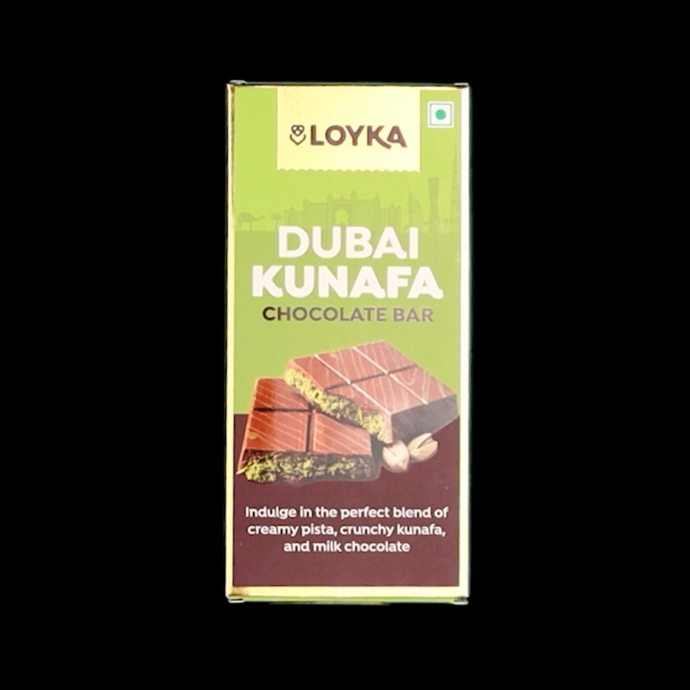 Loyka Dubai Kunafa Chocolate Bar