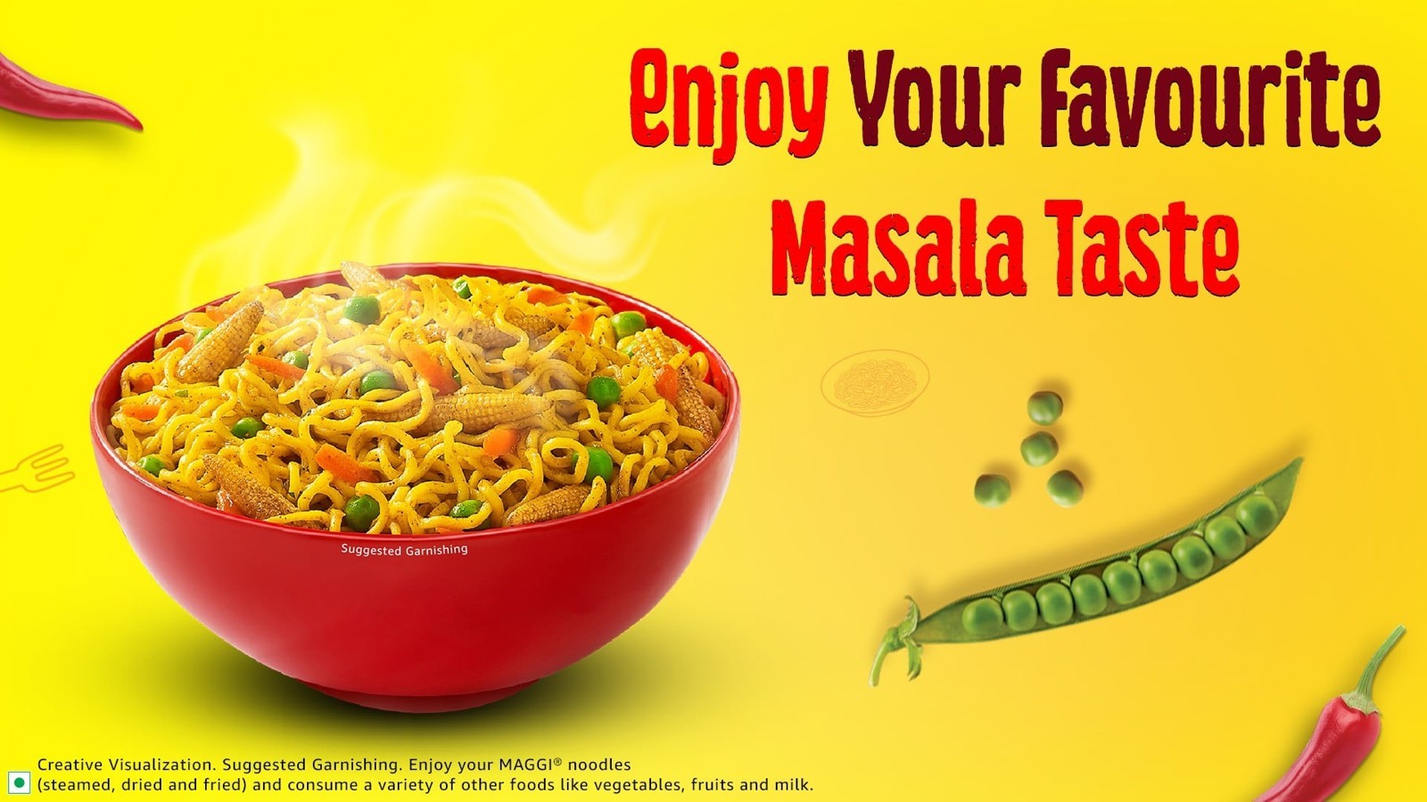 Maggi Masala 2 Minutes Instant Noodles Made With Quality Spices