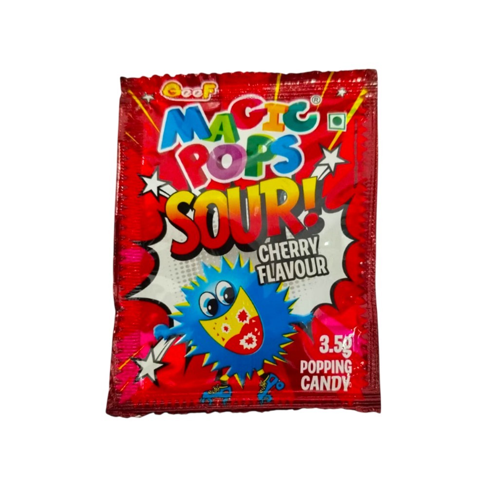 Magic Pops Sour Cherry Flavour Popping Candy