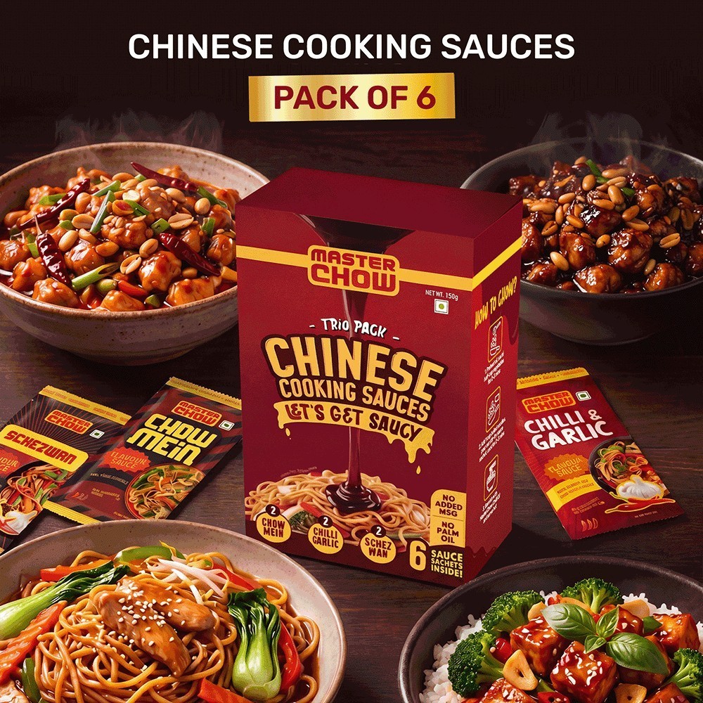 MasterChow Chowmein, Chilli Garlic, Schezwan Sauce