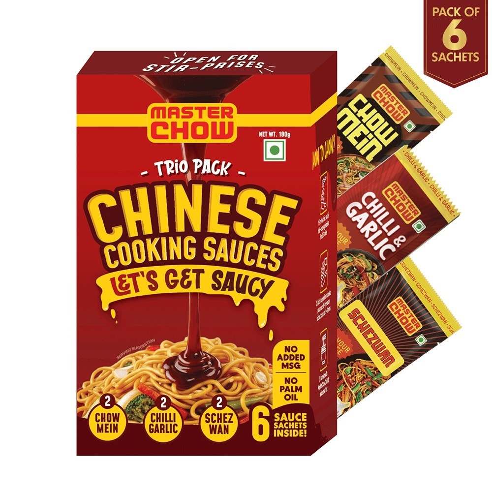 MasterChow Chowmein, Chilli Garlic, Schezwan Sauce