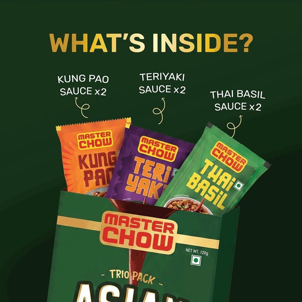 MasterChow Kung Pao, Teriyaki, Thai Basil Sauce Sachet