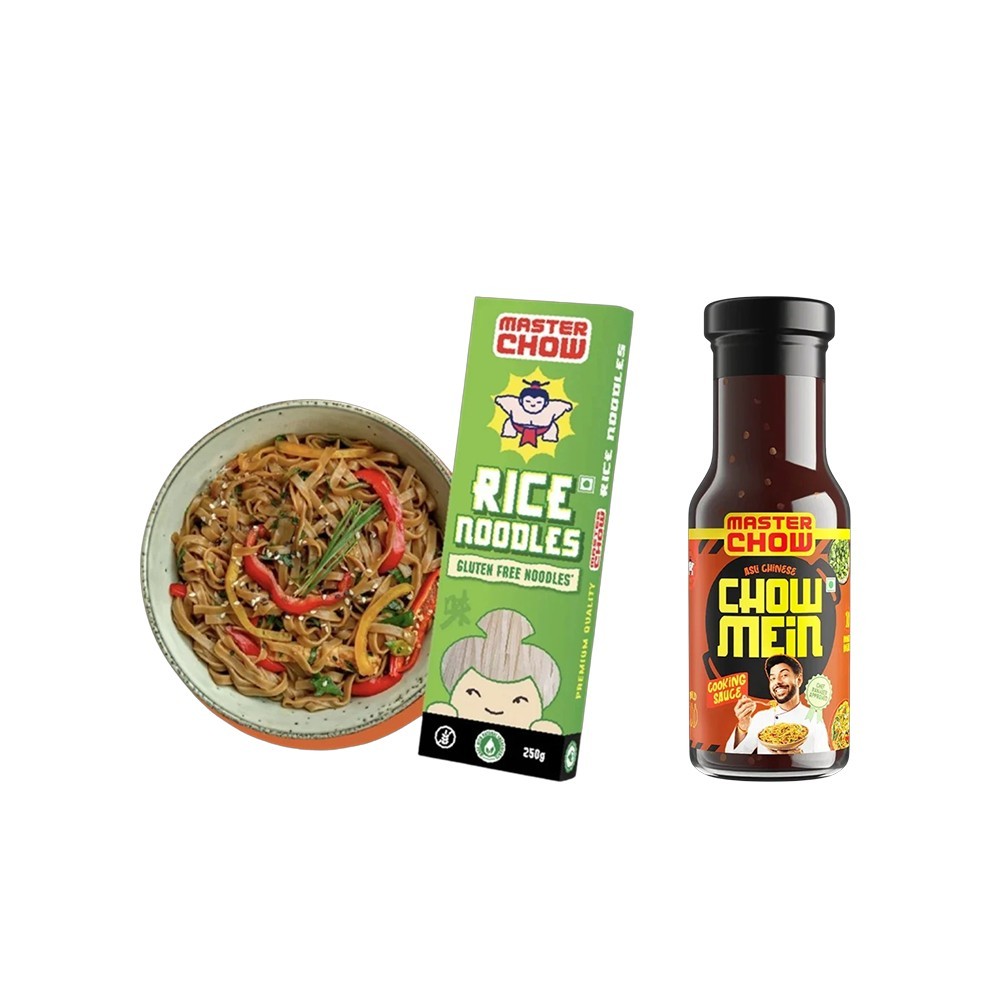 MasterChow Thai Rice Noodles + Chowmein Sauce Combo
