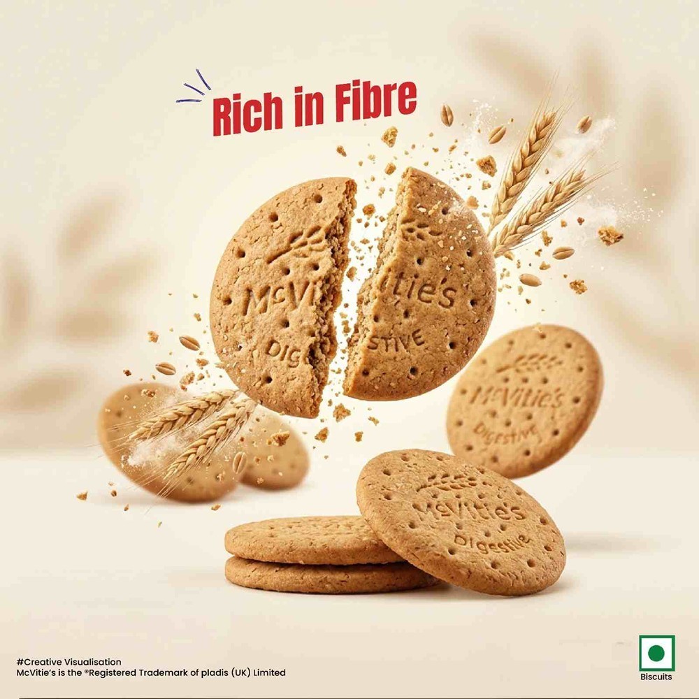 McVitie's Digestive High Fibre Biscuit, Trans Fat Free
