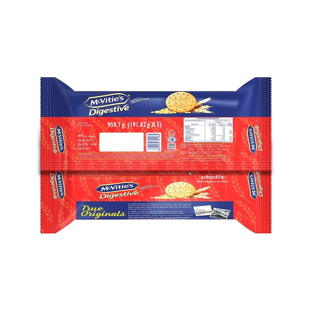 McVitie's Digestive High Fibre Biscuit