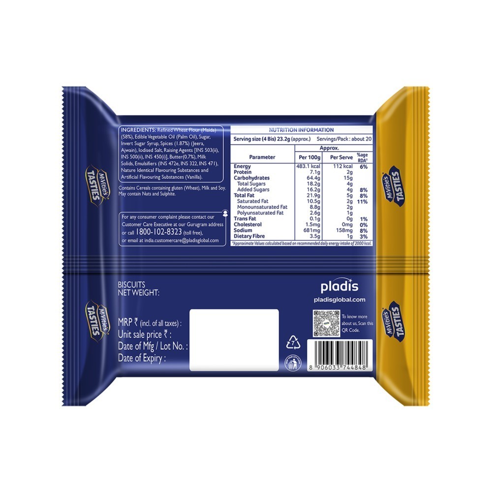 McVitie's Tasties Butter Jeera Cookies