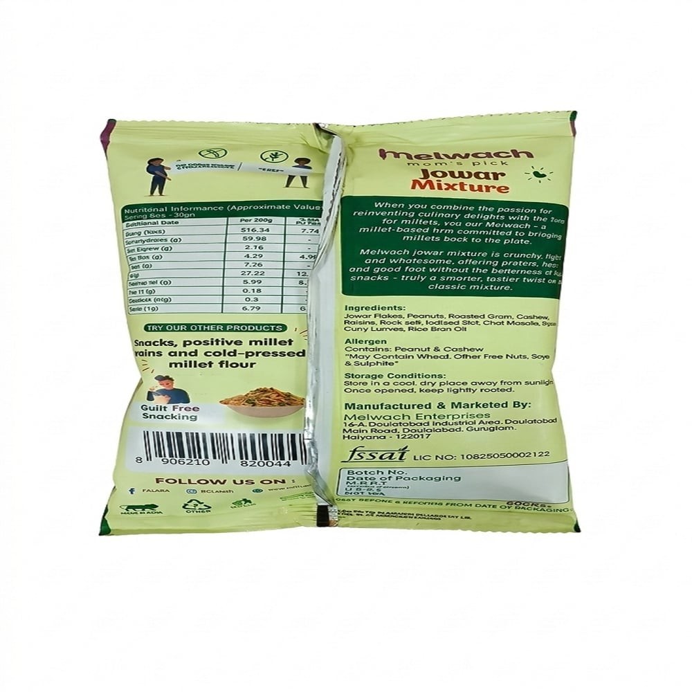 Melwach pick Millet & Jowar Mixture Namkeen Combo