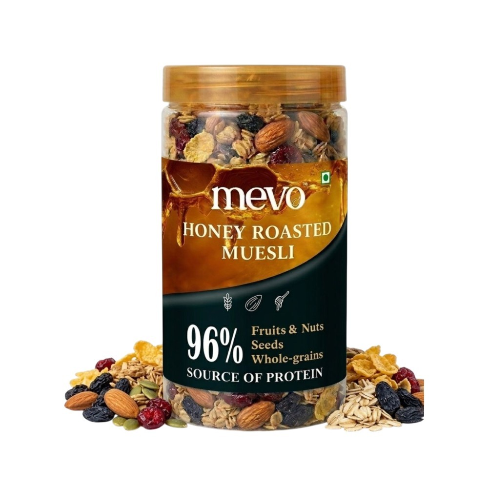 Mevo Muesli with 96% Fruits, Nuts & Seeds
