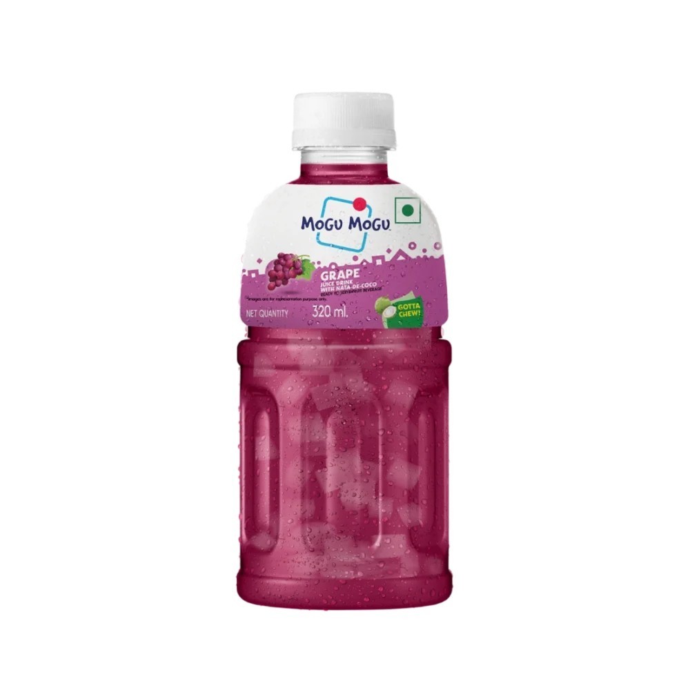 Mogu Mogu Grape Fruit Drink With Nata De Coco