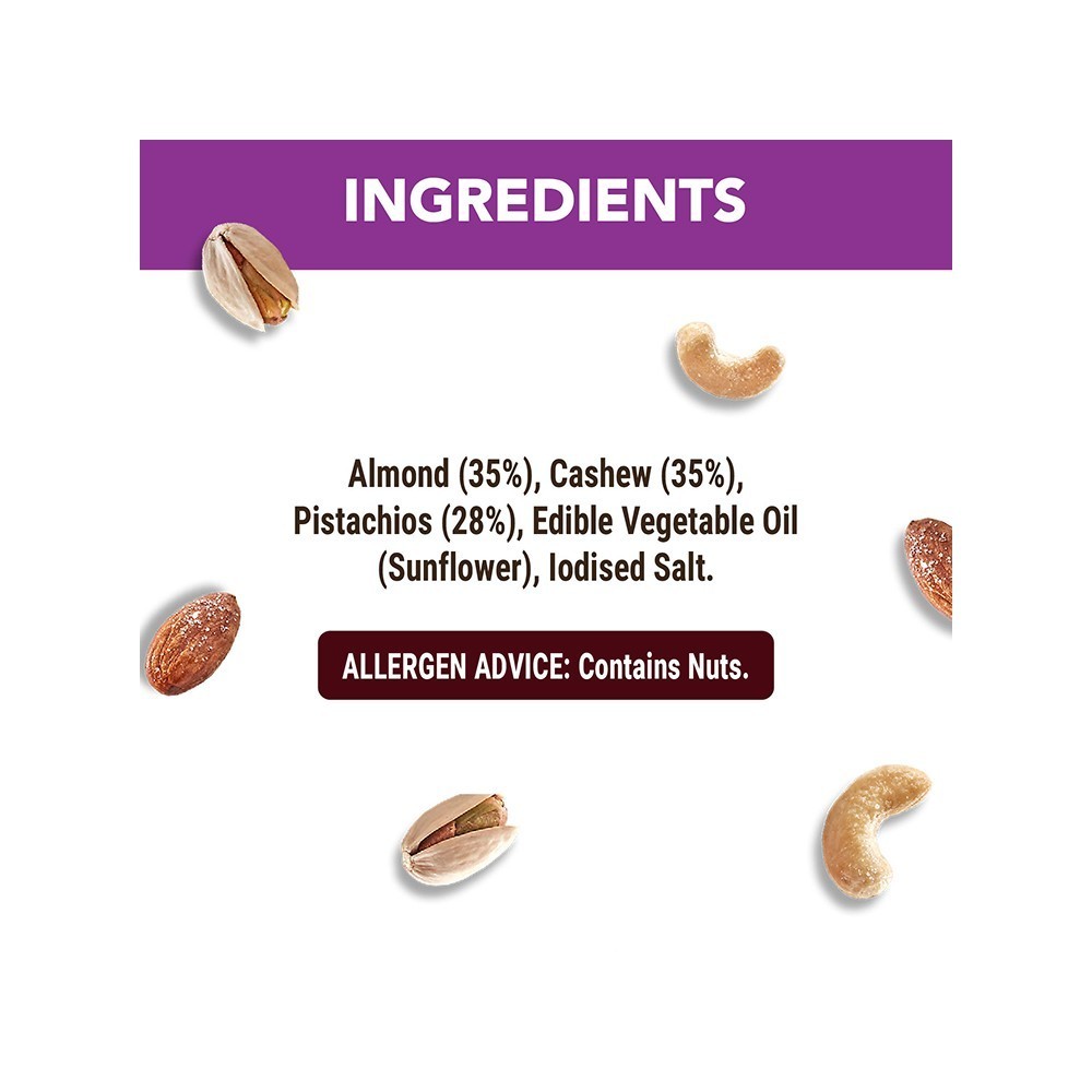 MOM Dry Roasted Cashews, Almonds & Pista Nuts Mix