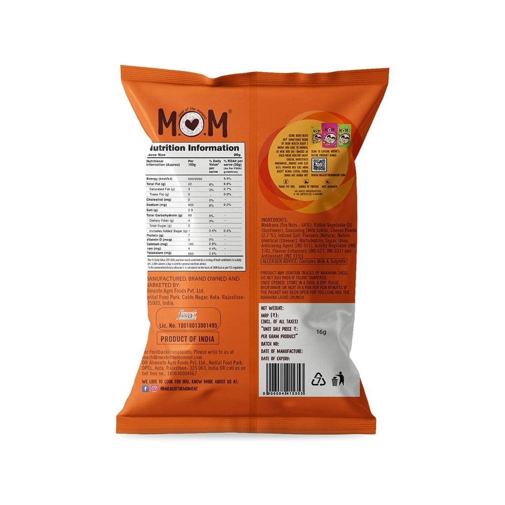 MOM Roasted Flavoured Makhana Cheddar Cheese